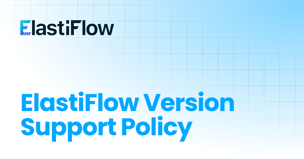 ElastiFlow Version Support Policy | ElastiFlow Documentation