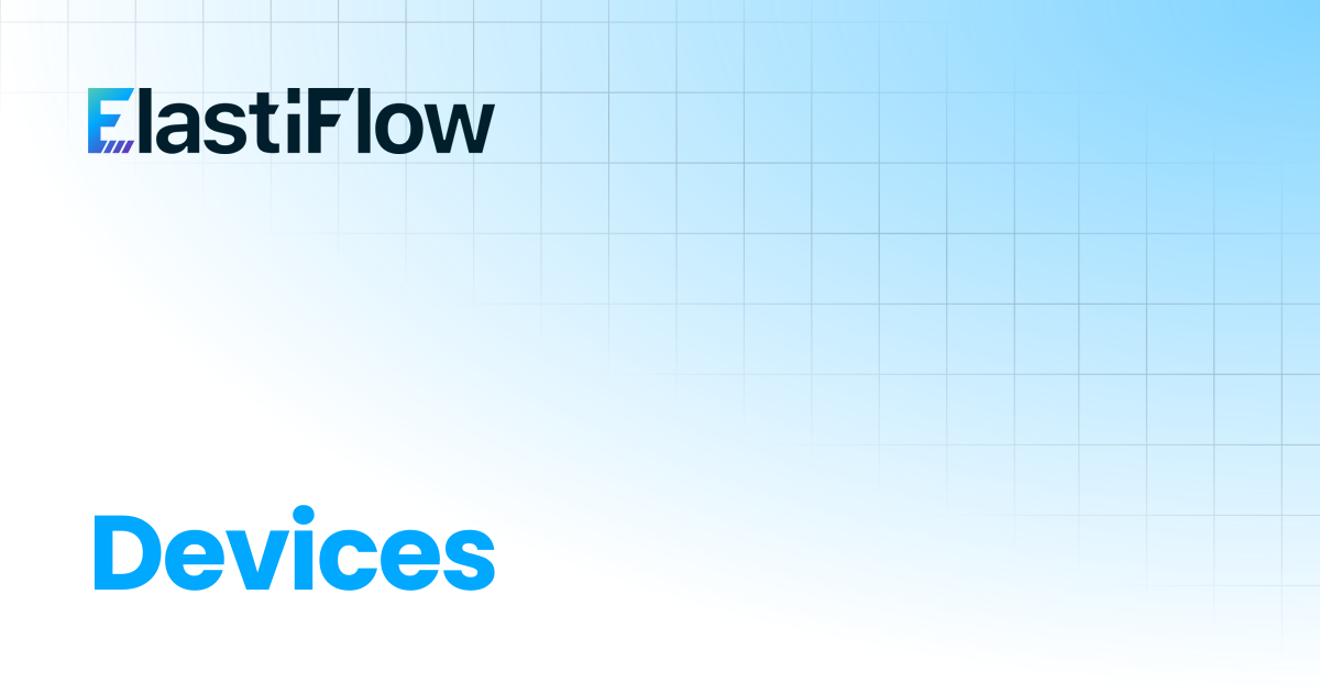 Devices | ElastiFlow Documentation