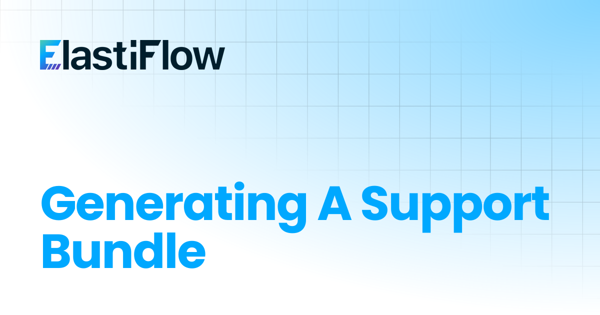 Generating A Support Bundle | ElastiFlow Documentation