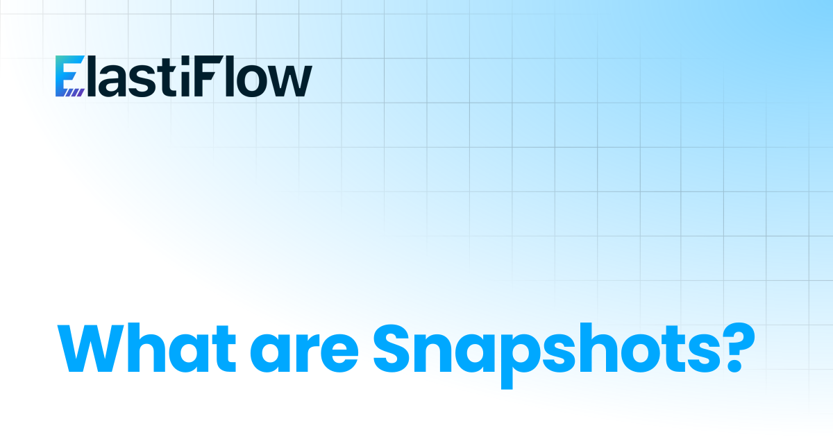 What are Snapshots? | ElastiFlow Documentation