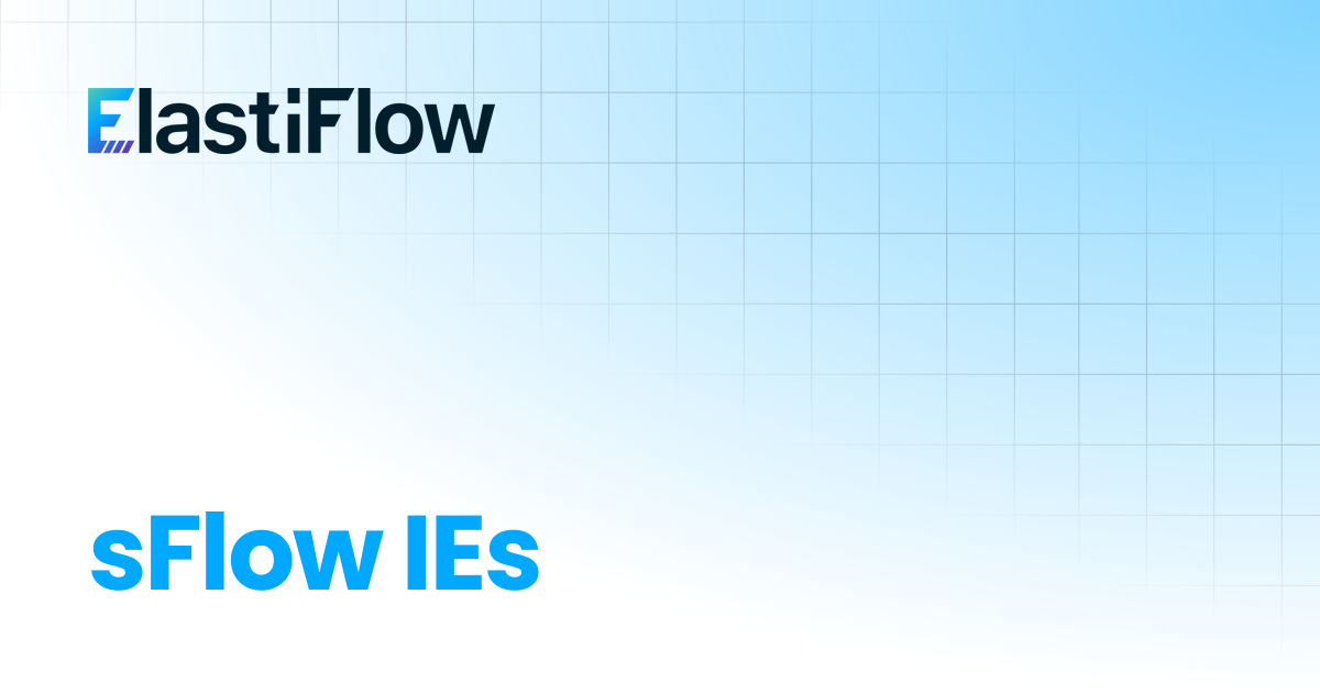 sFlow IEs | ElastiFlow Documentation