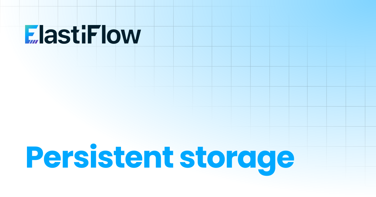 Persistent storage | ElastiFlow Documentation