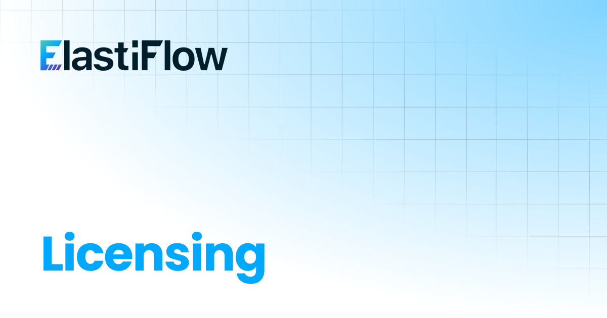 Licensing | ElastiFlow Documentation