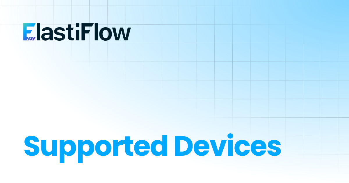 Supported Devices | ElastiFlow Documentation